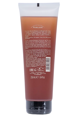 Гель-шампунь 2в1 для тіла та волосся PERLIER doccia sh.250 ml sandalo kashmir 250 мл.