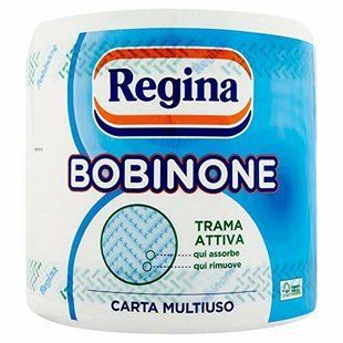 Рушники паперові бобіна 2-шарові REGINA bobinone 485 відр. 169.8 м.