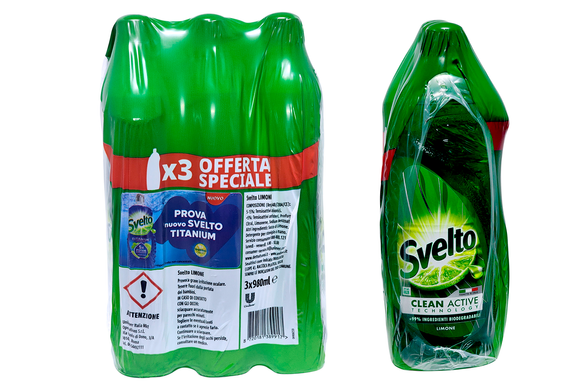 Засіб для миття посуду SVELTO piatti limone ml980x3