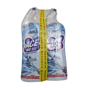 Засіб для догляду за туалетом ACE wc gel ml.750 multigetto prof. fresch. mediterranea х2 bipack (ml1500)