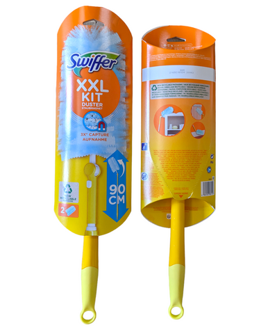 Купити 【ЩІТКА ДЛЯ ПРИБИРАННЯ ПИЛУ З ЗМІННИМИ НАСАДКАМИ 2 ШТ. SWIFFER  DUSTERS PIUMINO + 2 RICAR.XXL】з Італії — Магазин Acqua&Sapone