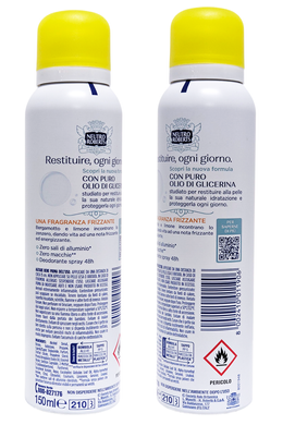 Дезодорант для тела спрей NEUTRO ROBERTS deo spray 150 ml. deodorante fresco bergamotto e zenzero