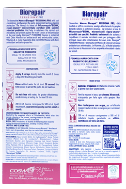 Ополіскувач для ротової порожнини мус захист ясен BIOREPAIR collutorio geng.mousse 200 мл.