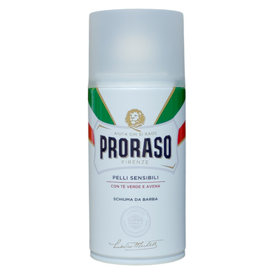 ПІНА ДЛЯ ГОЛІННЯ ДЛЯ ЧУТЛИВОЇ ШКІРИ PRORASO SCH.BARBA BIANCA 300 МЛ.