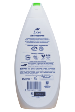 Гель для ванны и душа DOVE bs ml450 rinfrescante