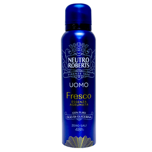 Дезодорант для тіла спрей чоловічий NEUTRO ROBERTS deo spray men fresco essenza agrumata 150 мл.