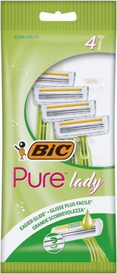 БРИТВА ДЛЯ БРИТЬЯ С НЕИЗМЕННЫМ ЛЕЗВИЕМ BIC RASOIO PURE3 LADY 4 ШТ