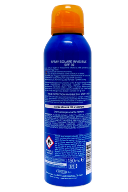 Спрей солнцезащитный LEOCREMA solare bombola spray tripla protezione ml 150 spf 30 resistente all'acqua