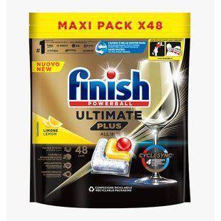 Капсулы для посудомоечной машины FINISH tabs ultimate plus caps lim.p48