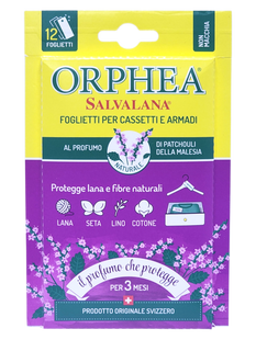Освежитель для гардероба против моли пластины ORPHEA salvalana patchoi. pz12