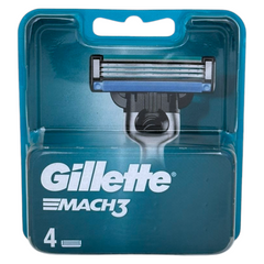 СМЕННЫЕ НАСАДКИ К БРИТВЕ ДЛЯ БРИТЬЯ GILLETTE MACH 3 4 ШТ