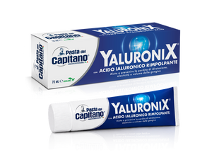Зубна паста захист ясен з гіалуроновою кислотою PASTA DEL CAPITANO dentifr yaluronix classic blu 75 мл.