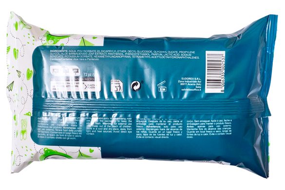 Влажные серветки детские SOFFICE salviette baby aloe 72 шт.