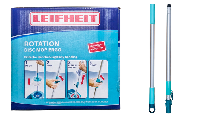 Набор для уборки ведро + швабра с отжимом leifh.clean twist mop set completo
