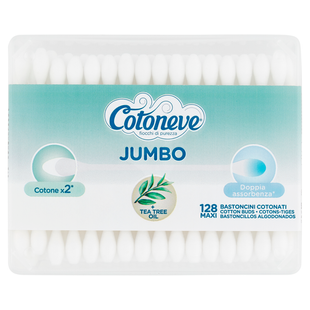 Вушні ватні палички COTONEVE puliorecchie jumbo x 128 cotone biologico