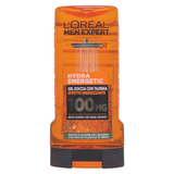 Гель для душа чоловічий 3в1 для тіла волосся та обличчя L'OREAL men exp.ds hydra en. 300 мл.
