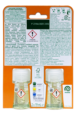 Запаска до ароматичного дифузора AIR WICK ric. dif elettrico 19 ml vaniglia 2pz
