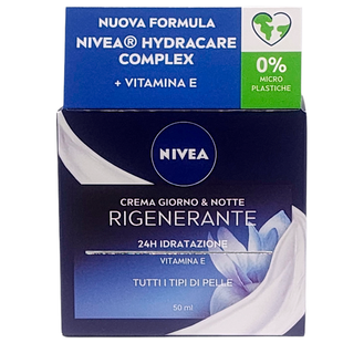 Крем для лица NIVEA crema viso 50 мл, дневной и ночной восстанавливающий