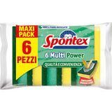 КУХОННЫЕ ГУБКИ SPONTEX SPUGNA ABRAS.FIBRA PLUS 6 ШТ.
