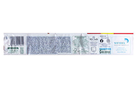 Бумажные носовые платки REGINA di cuori 9 fazzoletti x 10
