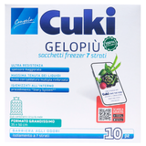 Пакети для заморожування харчових продуктів CUKI sacchetti freezer grandissimi MAXI cm 35x50 lt 11 10 pz