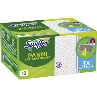 Сухие сменные салфетки для швабры сухие SWIFFER panni ricambio 13 шт.