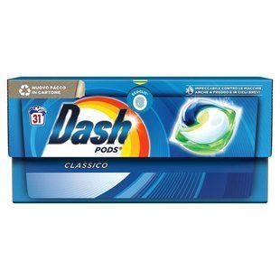 Капсулы для стирки универсальные DASH lavatr ecodosi x 31 pods classic 31 шт.