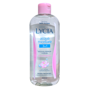 Мицеллярная вода 3в1 для чувствительной кожи LYCIA acqua micellare dosatore 400 мл.