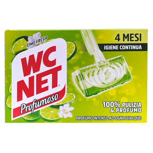 Ароматичний блок для унітазу WC NET tav.wc lime 4 шт.