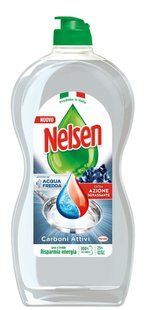 Засіб для миття посуду з активованим вугіллям NELSEN piatti carboni attivi 850 мл.