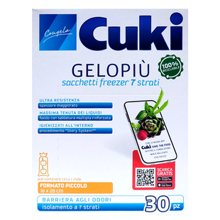 Пакети для заморожування харчових продуктів CUKI sacchetti freezer piccoli cm 18x28 lt 1,5 30 pezzi