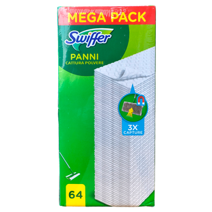 Сухие сменные салфетки для швабры сухие SWIFFER dry panni 64 шт.