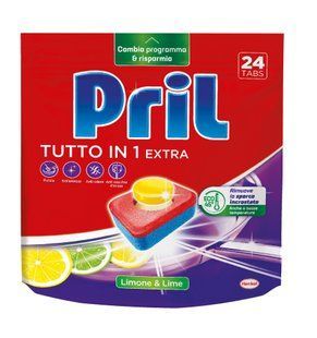 ТАБЛЕТКИ ДЛЯ ПОСУДОМИЙНОЇ МАШИНИ PRIL TUTTO IN 1 TABS LIM. PZ24