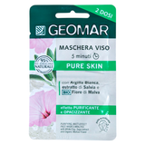 Маска для лица очищающая с матирящим эффектом GEOMAR masc.vis.pur. 2х7.5 мл.