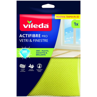 Трепка для стеклянных поверхностей VILEDA actifibre panno x vetriefinestre 36x32 1 шт.