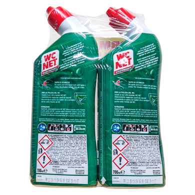 Засіб для догляду за туалетом WC NET gel ml. 700 disincr.pmc x2 bipack (1400 ml)