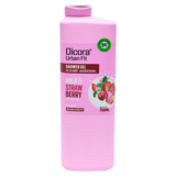 Гель для ванни та душу DICORA URBAN fit bs 750 ml latte&fragola nutriente con vitamina b