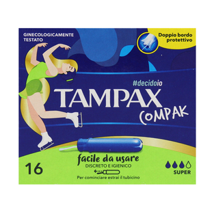 Женские тампоны TAMPAX assorb super compak x16