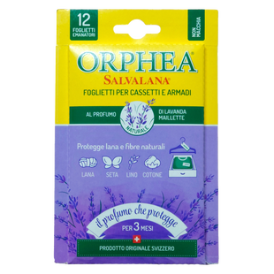 Освежатель в гардероб против моли пластины ORPHEA salvalana lavanda 12 шт.