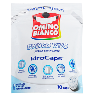 Пятновыводитель отбеливатель для стирки в капсулах OMINO BIANCO add.idROCaps bianc. 10 шт.