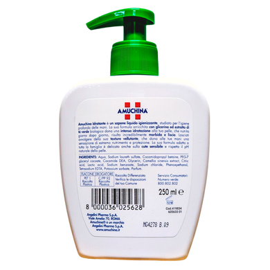 Мыло жидкое AMUCHINA sapone loq. igienizante idratte ml 250