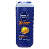 Гель для душу 3в1 для тіла волосся та обличчя чоловічий NIVEA men ds sport fresh ml250