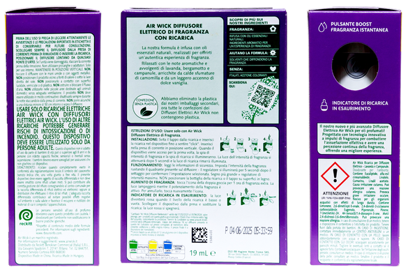Ароматический дифузор электрический комплект AIR WICK deo fornel elettr compl lavanda