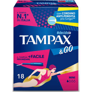 Женские тампоны TAMPAX&go assorb mini pz18