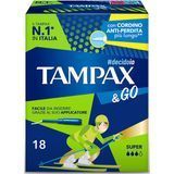 ЖЕНСКИЕ ТАМПОНЫ TAMPAX&GO ASSORB SUPER PZ18