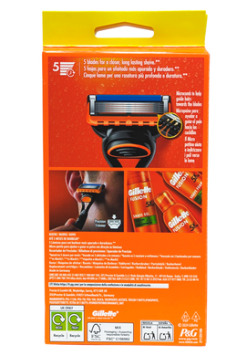 Бритва для бритья со сменными насадками 4 шт. GILLETTE ras.fis.5 manual starter p1+4 lane