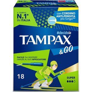 Женские тампоны TAMPAX&go assorb super pz18