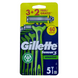 Бритва для бритья с неизменным лезвием GILLETTE sensor tre rasoi 3+2 u.g sensibili