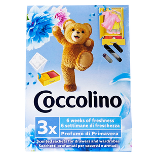 Освіжувач в гардероб COCCOLINO profuma biancheria profumo di primavera 3 pz.
