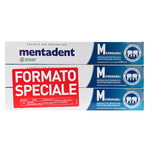 Зубна паста MENTADENT dent.p.micro-gr.ml75 x3 tripack (225 ml)